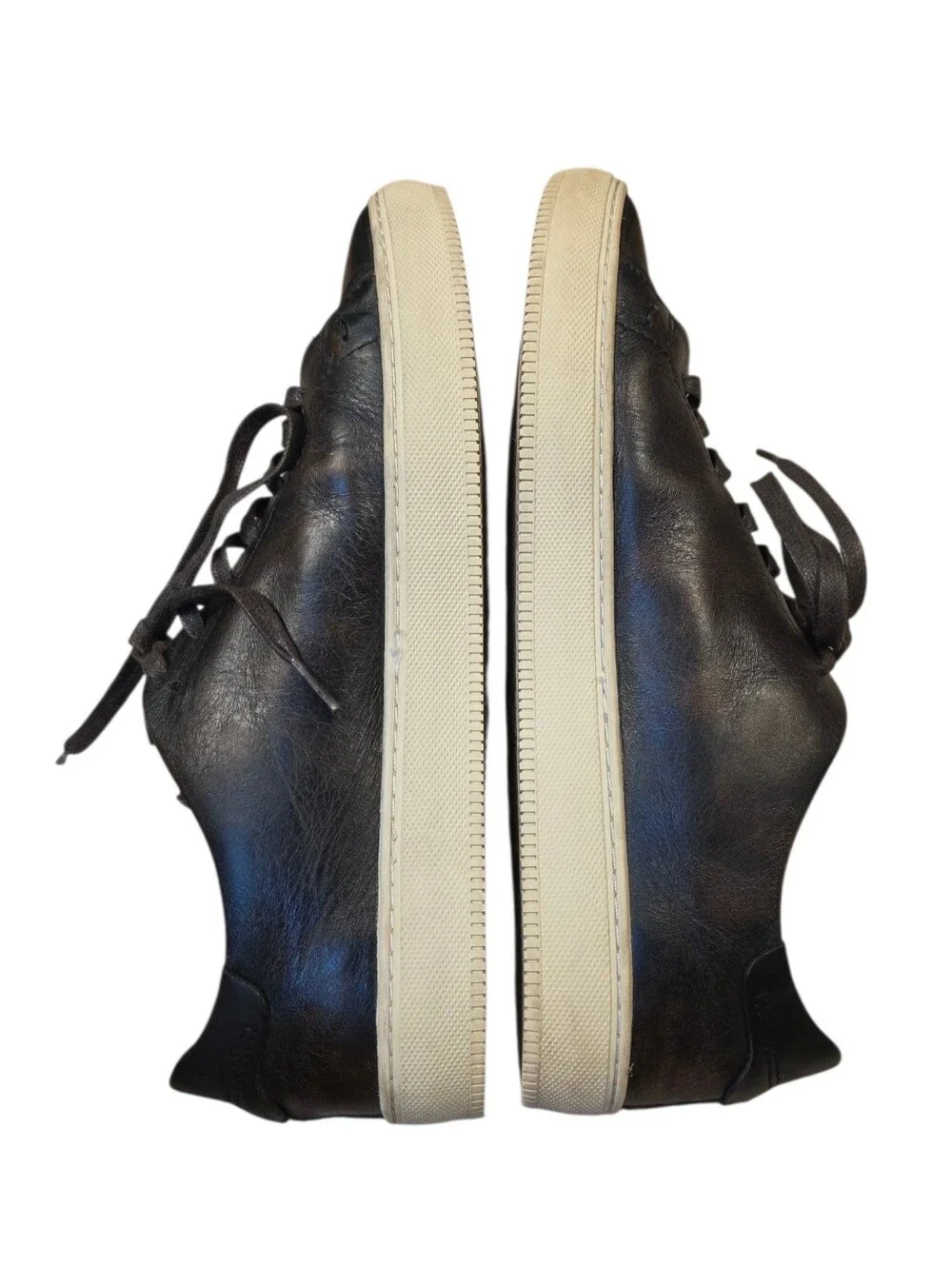 Frye Astor Low Lace Leather Brown Sneakers Size 10.5D